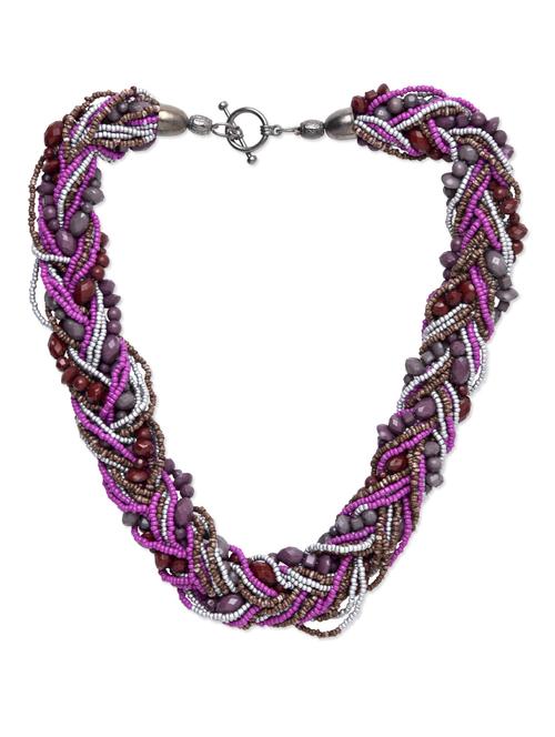 stunning multicolored beaded necklace - 9552287 - Very Small Image - 1
