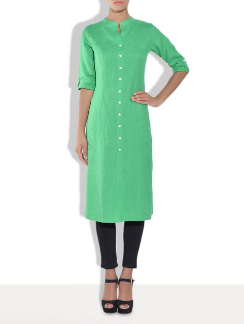 spring green linen tunic - 9553007 - Very Small Image - 1
