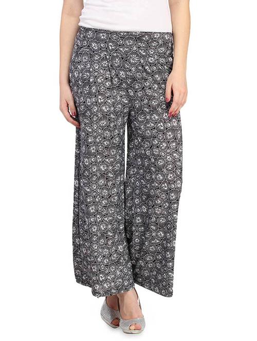 black printed palazzo - 9553511 - Very Small Image - 1