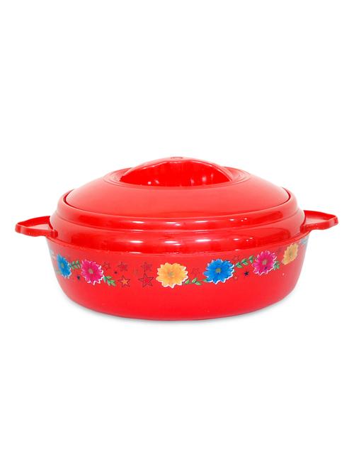 red polypropylene floral print casserole - 9554812 - Very Small Image - 1