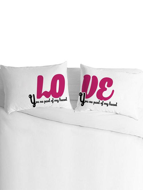 white polyester silk pillow covers set of 2 - 9554996 - Very Small Image - 1