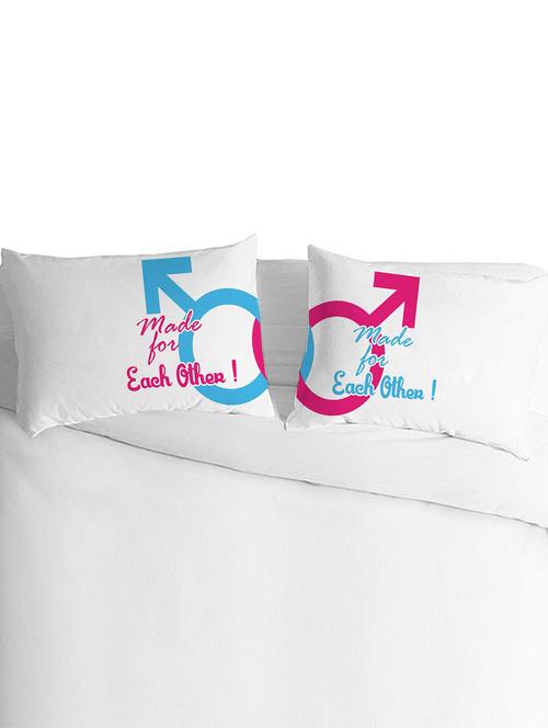 white polyester silk pillow covers set of 2 - 9554997 - Very Small Image - 1