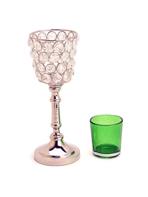 Designer Crystal lamp with Green Glass - 9556116 - Very Small Image - 1