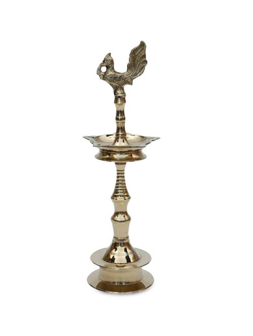 gold brass kerala lamp - 9556302 - Very Small Image - 1