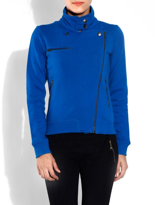 solid cobalt blue cotton jacket - 9557974 - Very Small Image - 1