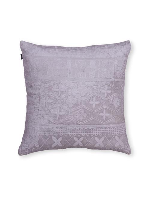 mauve printed cotton cushion cover ( set of 2 ) - 9559587 - Very Small Image - 1