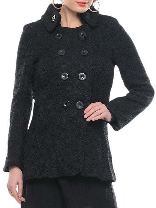 charcoal double-breasted coat - 956387 - Very Small Image - 1