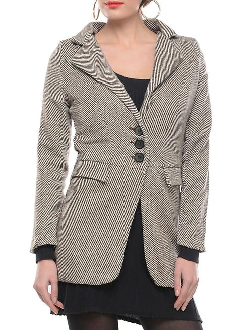 brown and white striped coat - 956394 - Very Small Image - 1