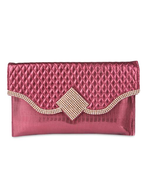 red faux leather embellished sling clutch - 9566799 - Very Small Image - 1