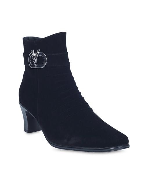 solid black suede boots - 9566908 - Very Small Image - 1