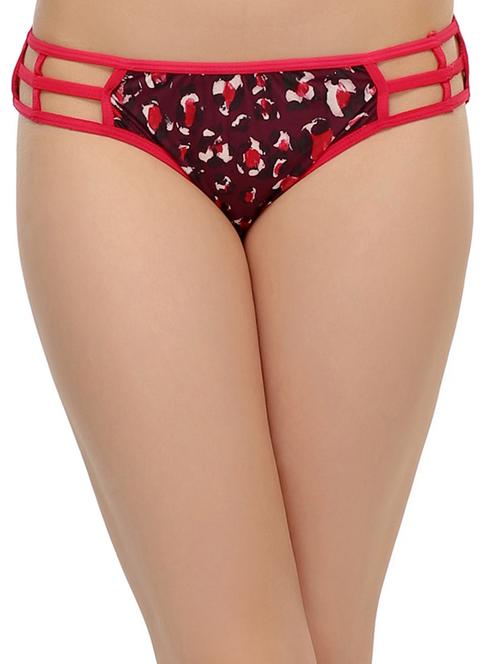 pink polyamide printed brief - 9568158 - Very Small Image - 1