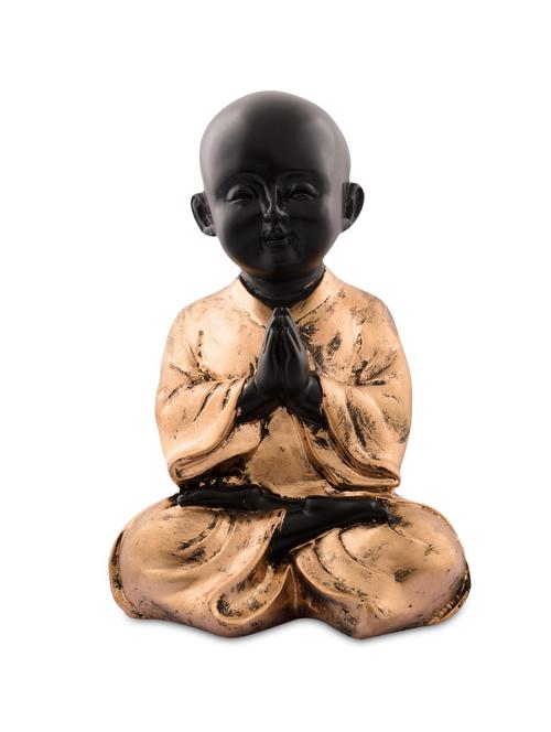 red and brown polyresin child monk showpiece - 9572167 - Very Small Image - 1