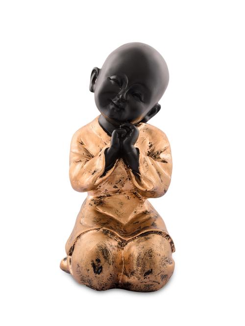 red and brown polyresin child monk showpiece - 9572168 - Very Small Image - 1