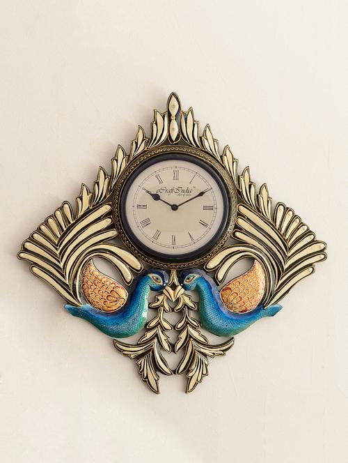 multicolor wooden wall clock - 9572279 - Very Small Image - 1