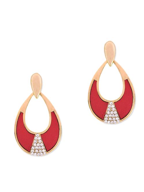 pink studded drop earrings - 9584640 - Very Small Image - 1