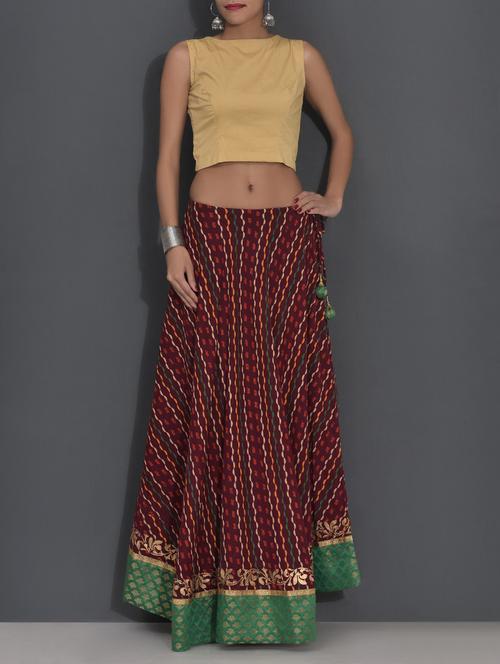 Beige cotton skirt top - 9585340 - Very Small Image - 1
