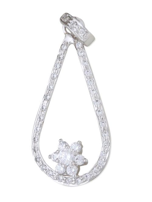 teardrop sterling silver pendant - 958891 - Very Small Image - 1