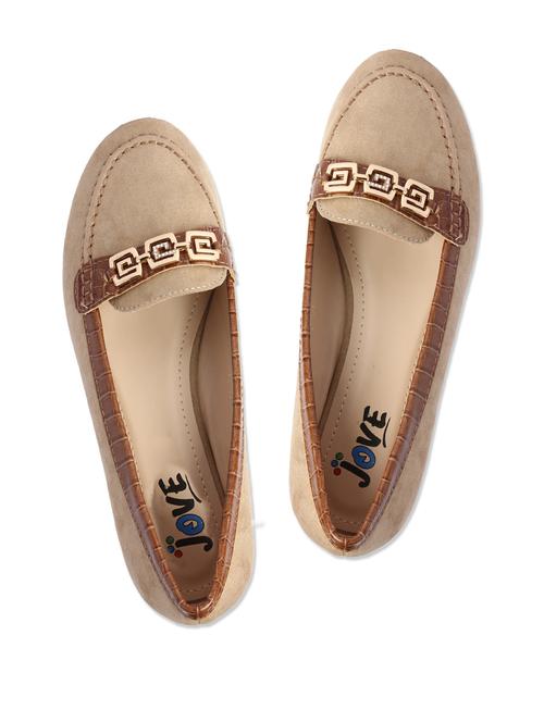 Beige Suede Flats - 9591723 - Very Small Image - 1