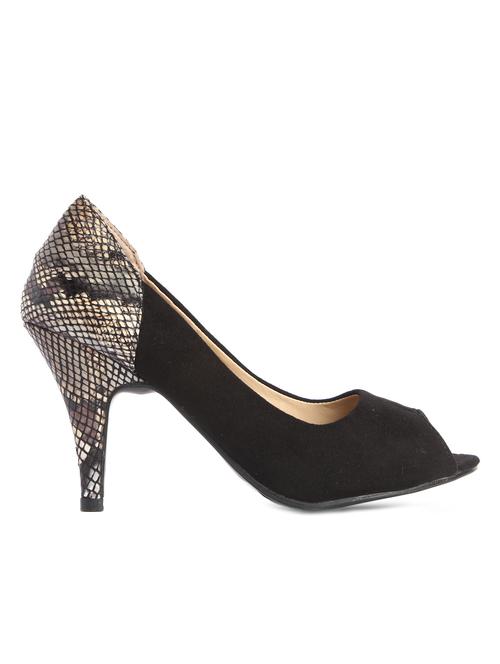 Black leatherette Sandals - 9591741 - Very Small Image - 1