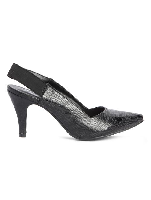 black leatherette sandals - 9591747 - Very Small Image - 1