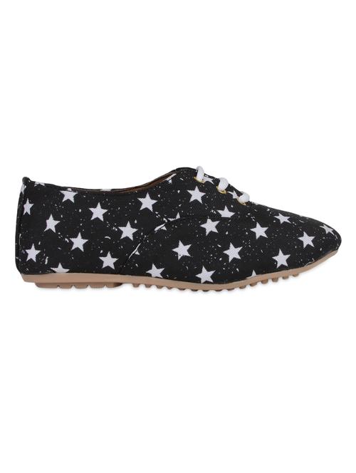 black star printed canvas lace-up shoes - 9591804 - Very Small Image - 1