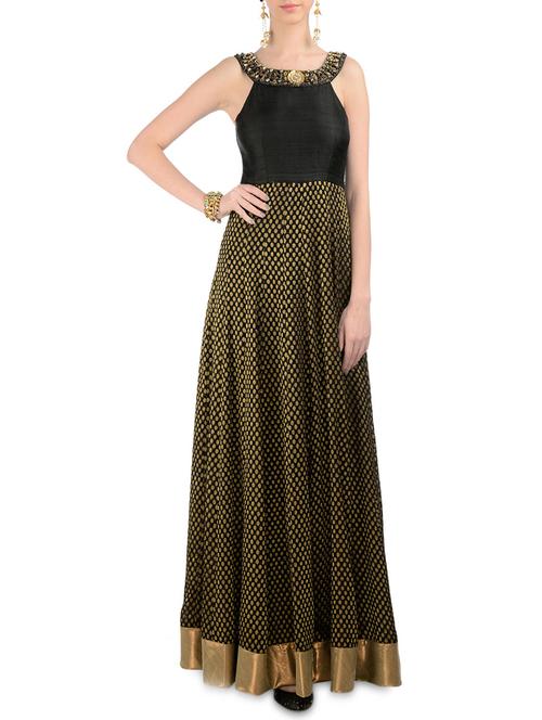 black and gold long skirt & top - 9592874 - Very Small Image - 1