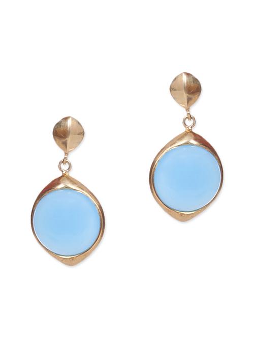 turquoise embellished sterling silver earrings - 9593031 - Very Small Image - 1