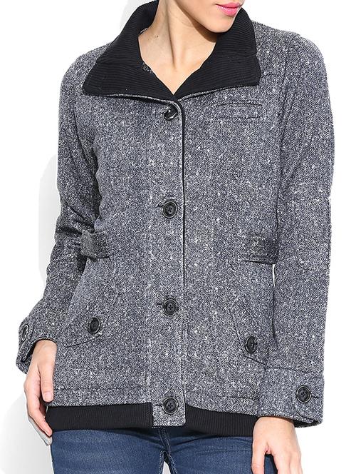 grey full sleeved acrylic sweatshirt - 9597439 - Very Small Image - 1