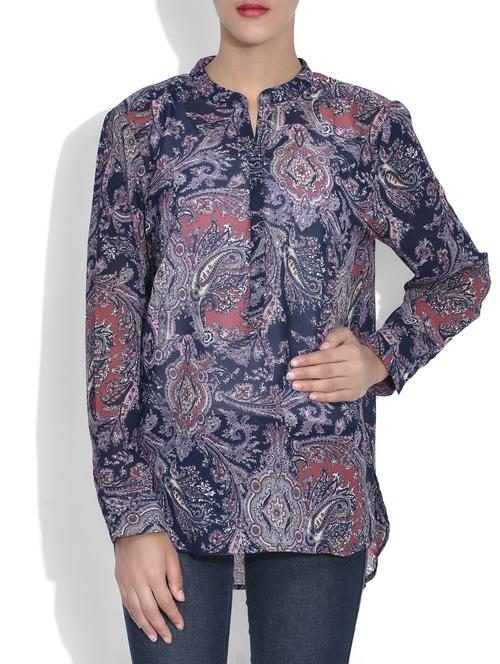 multicolored paisley print top - 9597546 - Very Small Image - 1