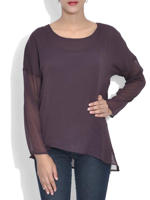 solid brown top - 9597578 - Very Small Image - 1
