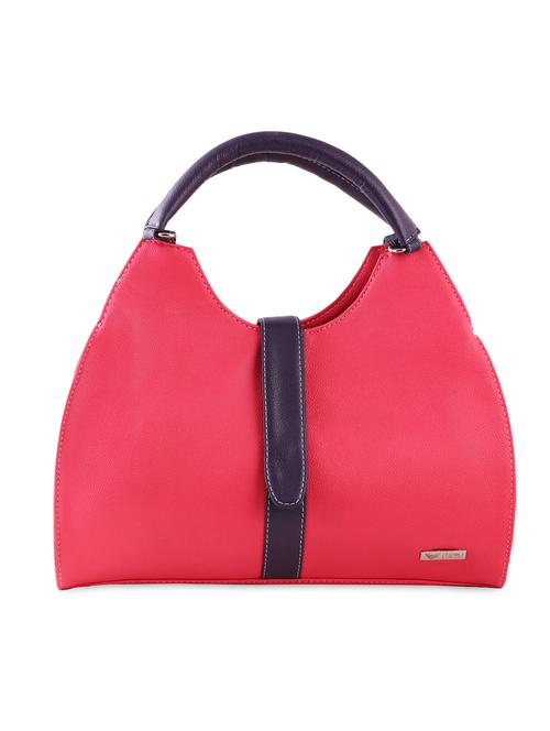 pink textured leatherette handbag - 9599233 - Very Small Image - 1