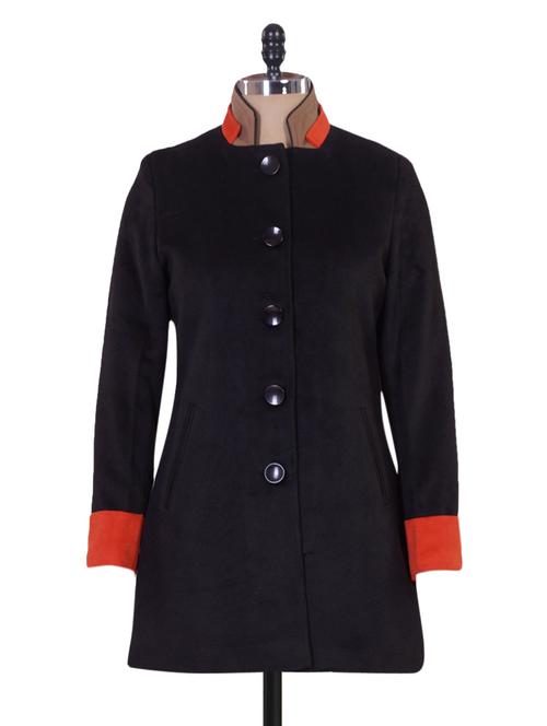 chinese collar color block jacket - 960094 - Very Small Image - 1