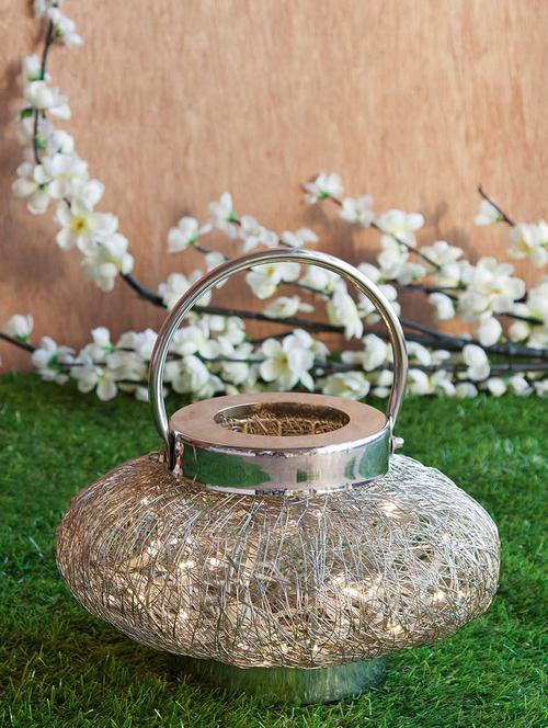 gold iron and stainless steel table lamp - 9605048 - Very Small Image - 1