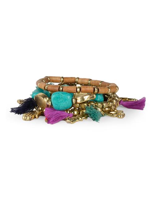 multicoloured charm bracelet set - 960583 - Very Small Image - 1