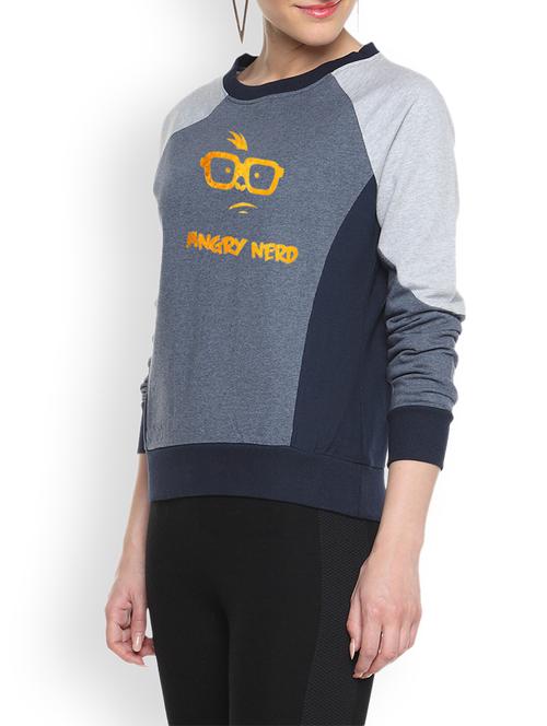 color block printed sweatshirt - 9606444 - Very Small Image - 1