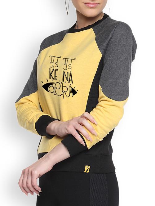 women's color block sweatshirt - 9606576 - Very Small Image - 1