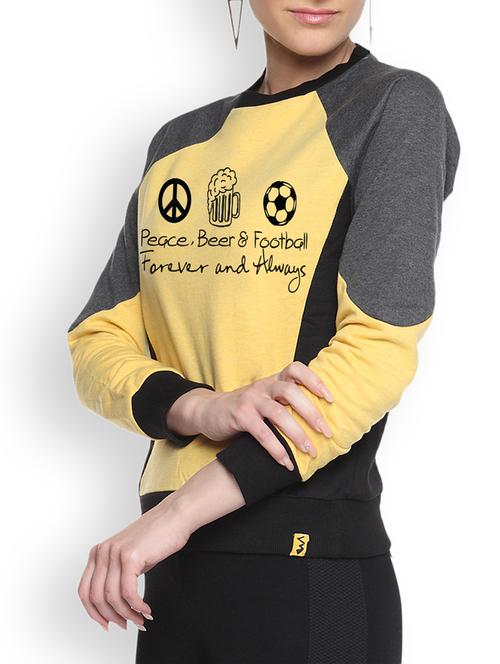women's color block sweatshirt - 9606606 - Very Small Image - 1