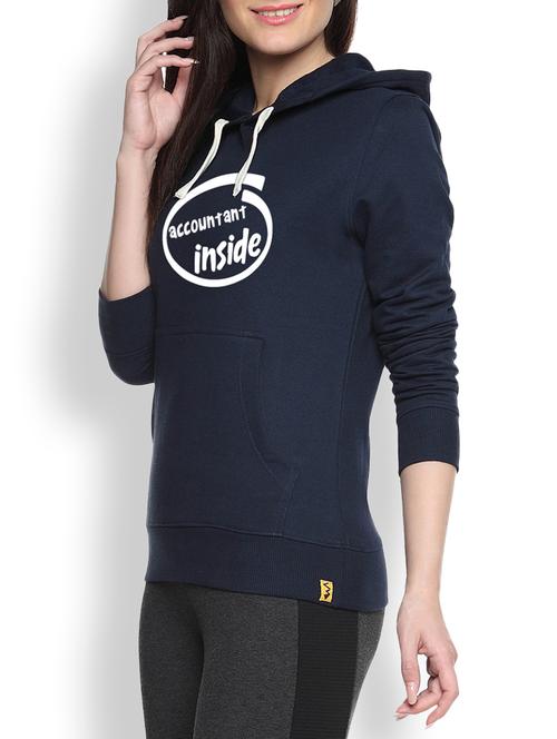 women's chest print sweatshirt - 9606749 - Very Small Image - 1