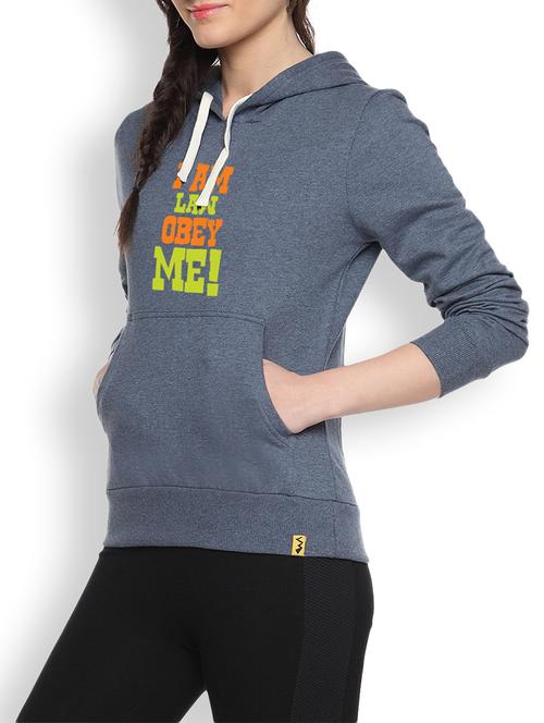 women's chest print sweatshirt - 9607121 - Very Small Image - 1