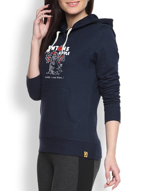 women's chest print sweatshirt - 9607166 - Very Small Image - 1