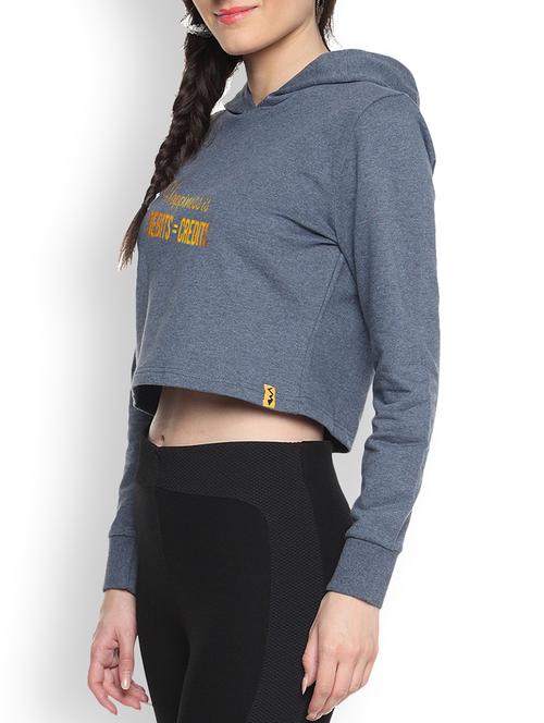women's chest print sweatshirt - 9607255 - Very Small Image - 1
