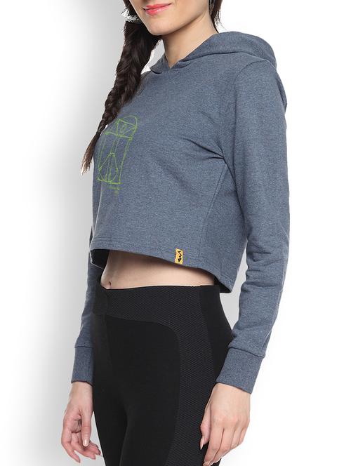 women's chest print sweatshirt - 9607280 - Very Small Image - 1