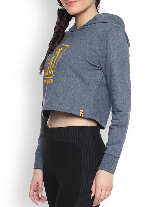 women's chest print sweatshirt - 9607327 - Very Small Image - 1