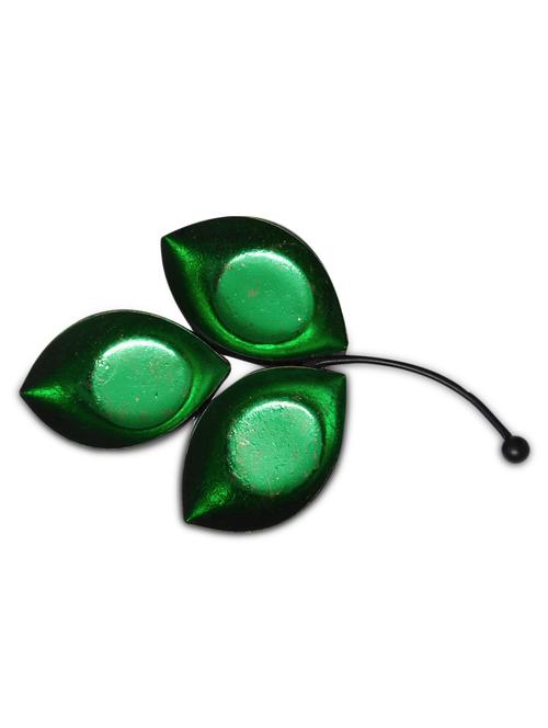 green iron leaf t-light holder - 9608628 - Very Small Image - 1