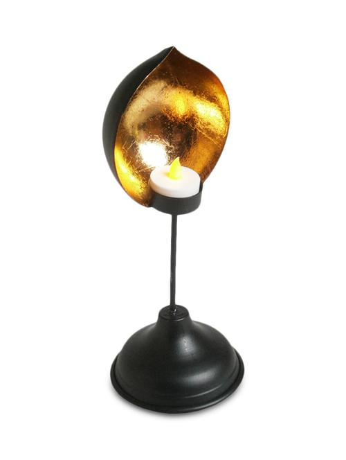 black n gold iron t lite holder - 9609127 - Very Small Image - 1