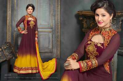heenaz anarkali suit - 9609189 - Very Small Image - 1