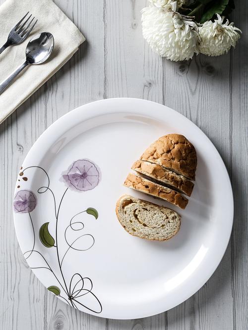 white melamine big dinner plate set - 9609646 - Very Small Image - 1
