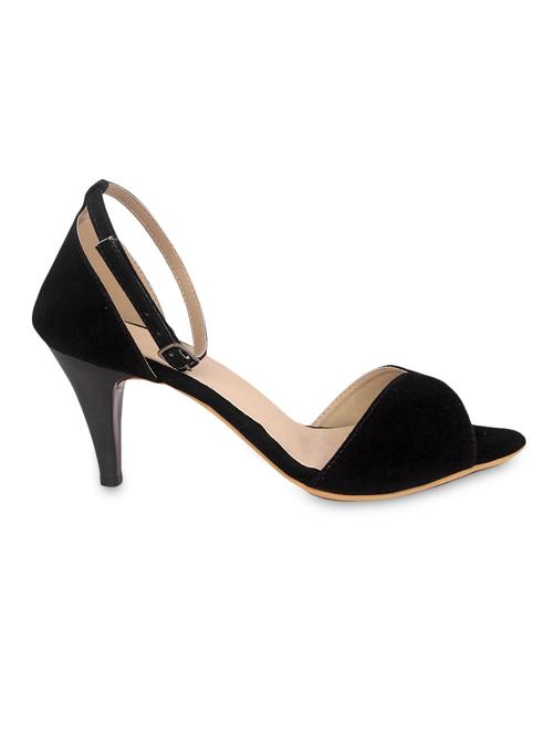 black buckled faux leather heels - 9611813 - Very Small Image - 1