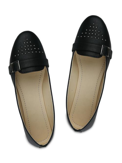 black embellished faux leather ballerinas - 9611920 - Very Small Image - 1