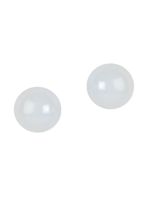 simple white earrings - 961363 - Very Small Image - 1